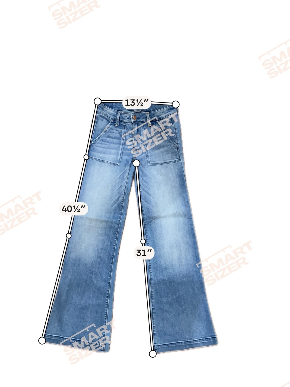American Eagle Outfitters Wide Leg Jeans in Light Blue Wash - Picture 11 of 11